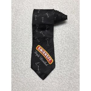 Smirnoff Triple Distilled Vodka Mens Novelty Necktie Tie 100% Silk